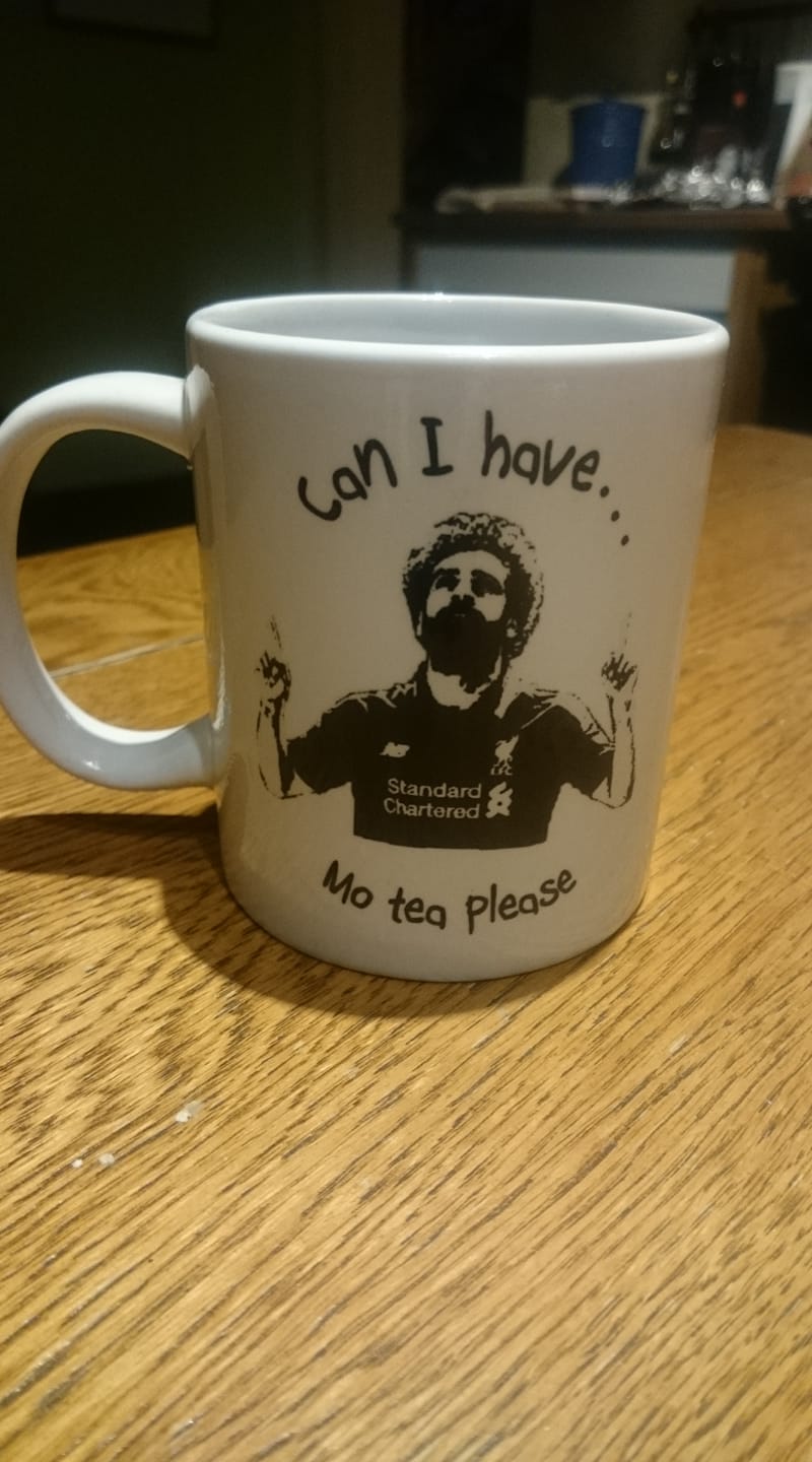 Mug with Mo Salah design